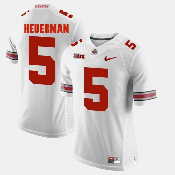 Ohio State Buckeyes Jeff Heuerman Men's #5 Game Alumni White College Football Jersey 2404TYTM4